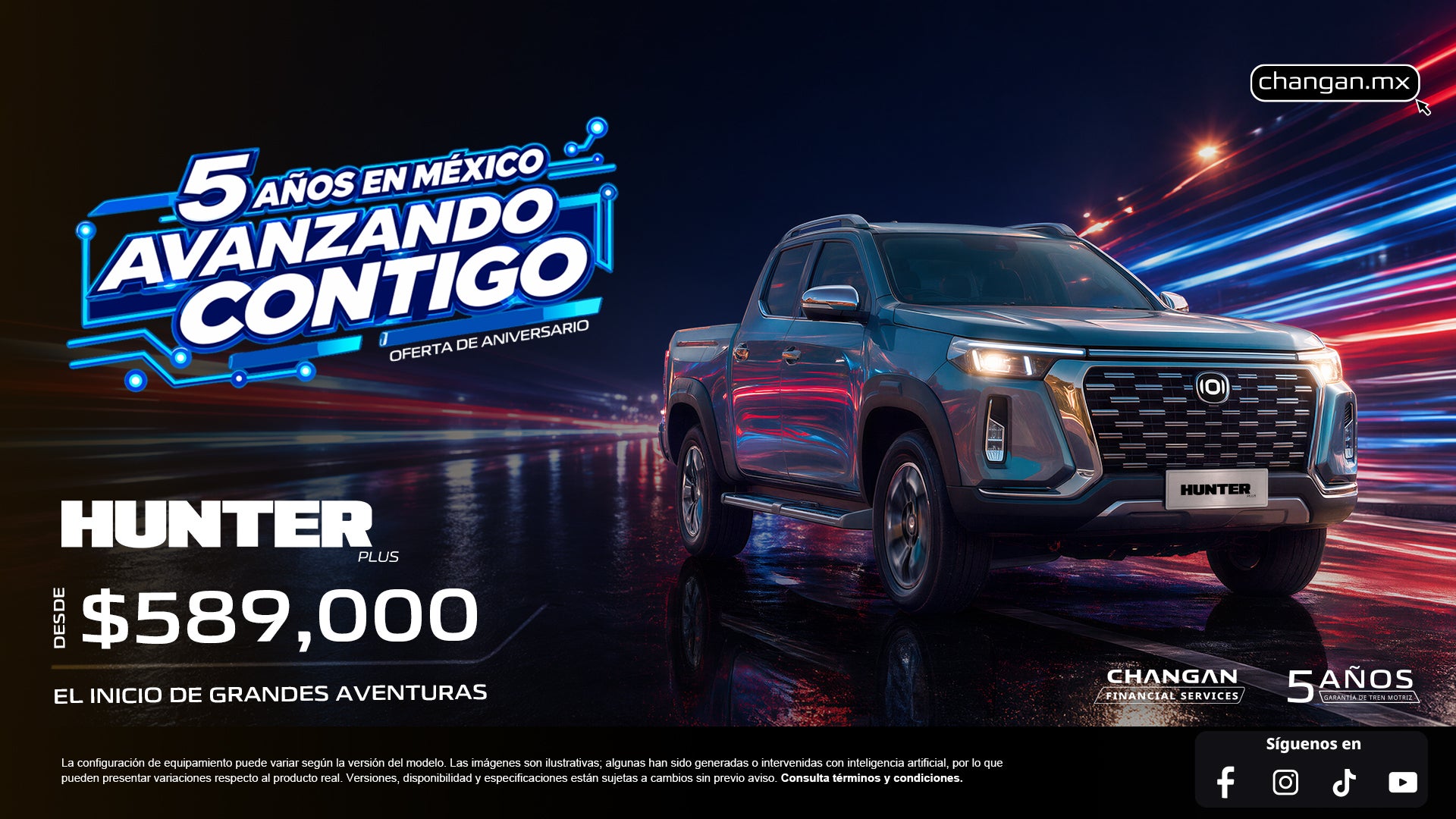 Hunterce HUNTER | Pickup con Potencia y Rendimiento Todo Terreno | CHANGAN México